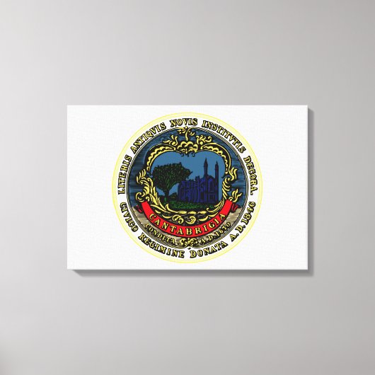 Vlag van Cambridge (Massachusetts) Canvas Afdruk (Voorkant)