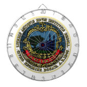 Vlag van Cambridge (Massachusetts) Dartbord (Voorkant)