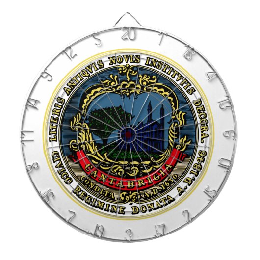 Vlag van Cambridge (Massachusetts) Dartbord (Voorkant)