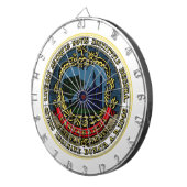 Vlag van Cambridge (Massachusetts) Dartbord (Voorkant Rechts)