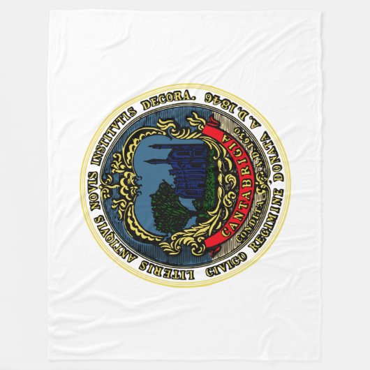 Vlag van Cambridge (Massachusetts) Fleece Deken (Voorkant)