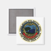 Vlag van Cambridge (Massachusetts) Magneet (Voorkant / Achterkant)