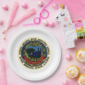 Vlag van Cambridge (Massachusetts) Papieren Bordje (Feest)