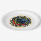 Vlag van Cambridge (Massachusetts) Papieren Bordje (Gekanteld)