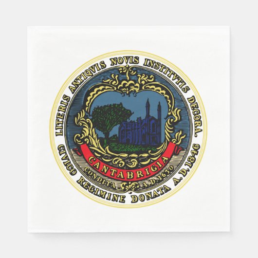 Vlag van Cambridge (Massachusetts) Servet (Voorkant)