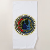 Vlag van Cambridge (Massachusetts) Strandlaken (Voorkant)