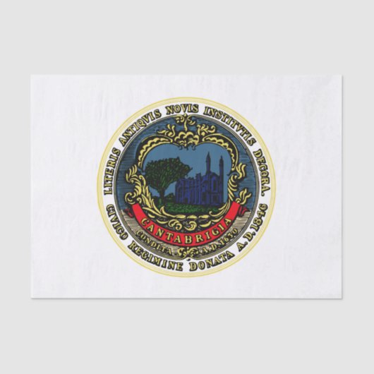 Vlag van Cambridge (Massachusetts) Tissuepapier (Voorkant)