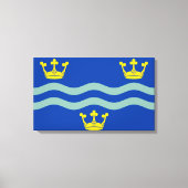 Vlag van Cambridgeshire (County of England, Vereni Canvas Afdruk (Voorkant)