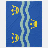 Vlag van Cambridgeshire (County of England, Vereni Fleece Deken (Voorkant)