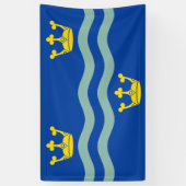 Vlag van Cambridgeshire (County of England, Vereni Spandoek (Verticaal)