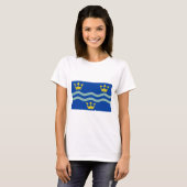 Vlag van Cambridgeshire (Engeland) T-Shirt (Voorkant volledig)