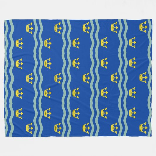 Vlag van Cambridgeshire Fleece Blanket (Voorkant (Horizontaal))