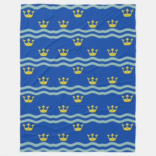 Vlag van Cambridgeshire Fleece Blanket Deken (Voorkant)