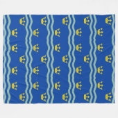 Vlag van Cambridgeshire Fleece Blanket Deken (Voorkant (Horizontaal))