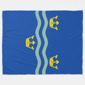 Vlag van Cambridgeshire Fleece Blanket Deken (Voorkant (Horizontaal))