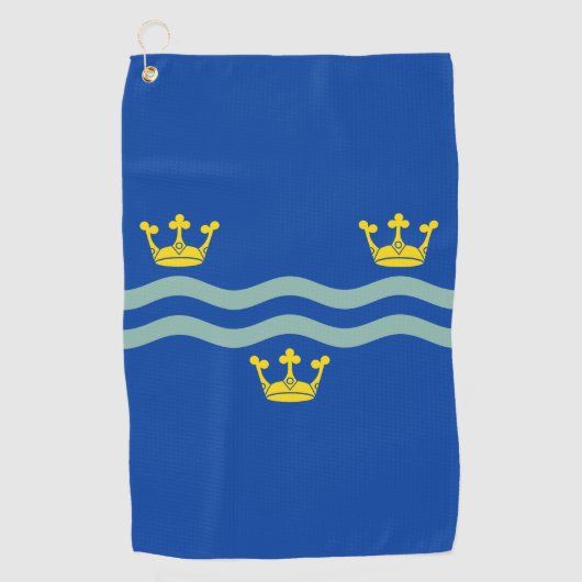 Vlag van Cambridgeshire Golfhanddoek (Voorkant)