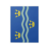 Vlag van Cambridgeshire (Graafschap in het Verenig Notitieblok (Linkerzijde)