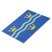 Vlag van Cambridgeshire (Graafschap in het Verenig Notitieblok (Schuin)