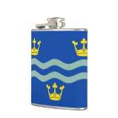 Vlag van Cambridgeshire Hip Flask Heupfles (Links)
