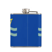 Vlag van Cambridgeshire Hip Flask Heupfles (Achterkant)