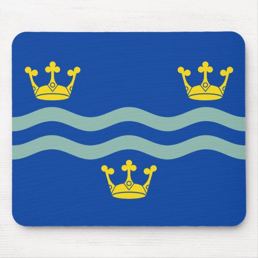 Vlag van Cambridgeshire Muismat (Voorkant)