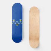 Vlag van Cambridgeshire Persoonlijk Skateboard (Voorkant)
