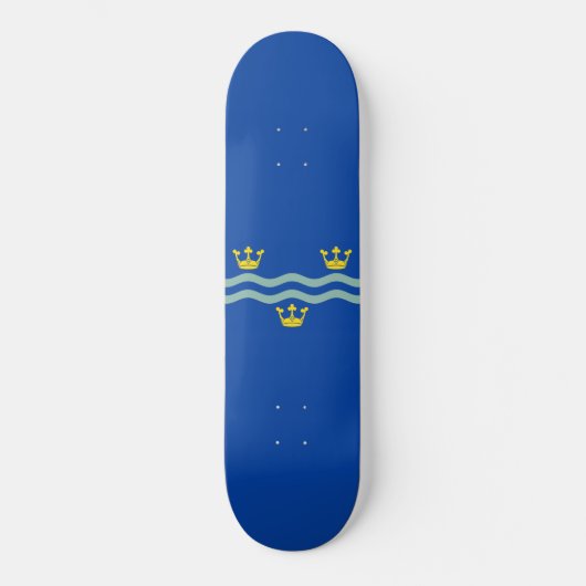 Vlag van Cambridgeshire Persoonlijk Skateboard (Voorkant)