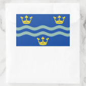 Vlag van Cambridgeshire rechthoekige sticker (Tas)
