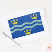 Vlag van Cambridgeshire rechthoekige sticker (Envelop)