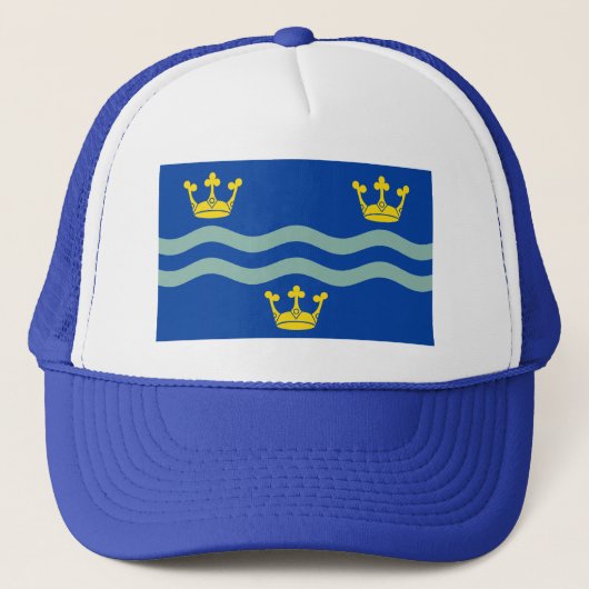 Vlag van Cambridgeshire Trucker Pet (Voorkant)