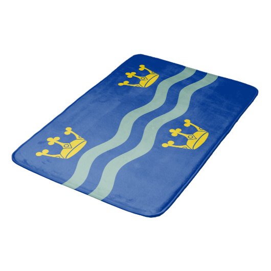 Vlag van Cambridgeshire (VK) Bath Mat (Gekanteld)