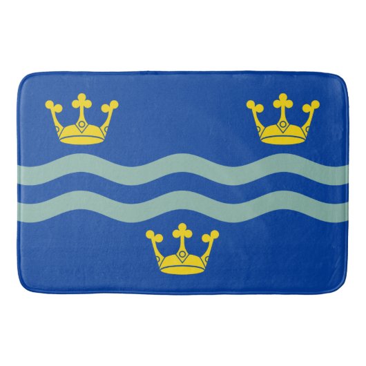 Vlag van Cambridgeshire (VK) Bath Mat (Voorkant)