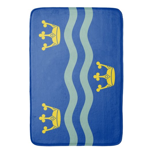 Vlag van Cambridgeshire (VK) Bath Mat (Voorkant Verticaal)