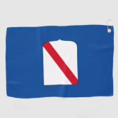 Vlag van Campanië (Italië) Golfhanddoek (Horizontaal)