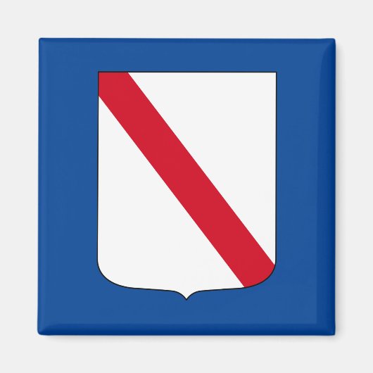 Vlag van Campanië (Italië) Magneet (Voorkant)