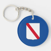 Vlag van Campanië (Italië) Sleutelhanger (Voorkant)