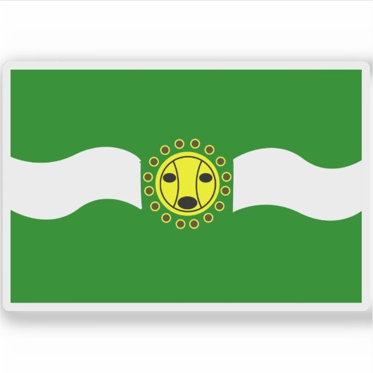 Vlag van Camuy, Puerto Rico Sticker (Voorkant)