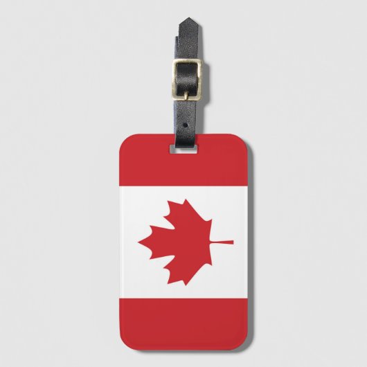Vlag van Canada Bagagelabel (Voorkant (verticaal))