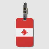 Vlag van Canada Bagagelabel (Voorkant (verticaal))