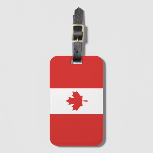 Vlag van Canada Bagagelabel (Voorkant (verticaal))
