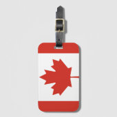 Vlag van Canada Bagagelabel (Voorkant (verticaal))