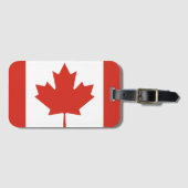 Vlag van Canada Bagagelabel (Voorkant (horizontaal))
