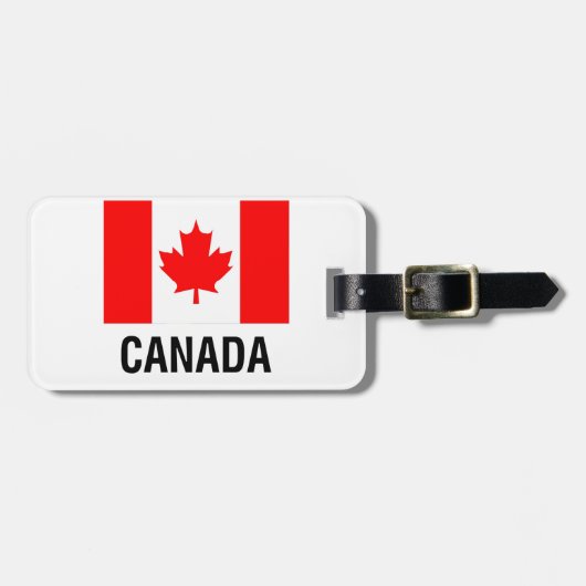 VLAG VAN CANADA BAGAGELABEL (Voorkant horizontaal)