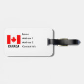VLAG VAN CANADA BAGAGELABEL (Achterkant horizontaal)