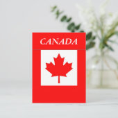 Vlag van Canada Briefkaart (Staand voorkant)