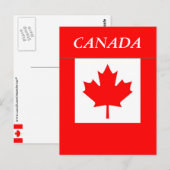 Vlag van Canada Briefkaart (Voorkant / Achterkant)