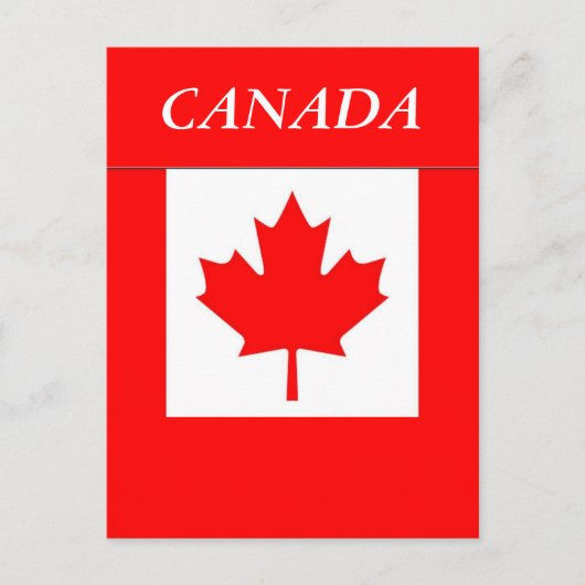 Vlag van Canada Briefkaart (Voorkant)