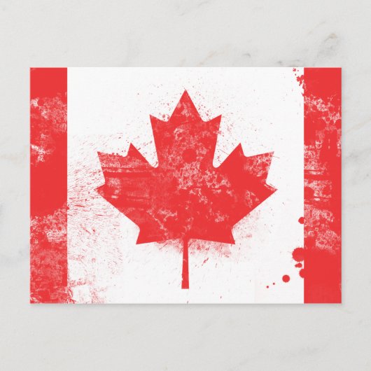 Vlag van Canada Briefkaart (Voorkant)