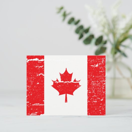 VLAG VAN CANADA BRIEFKAART (Staand voorkant)