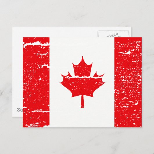 VLAG VAN CANADA BRIEFKAART (Voorkant / Achterkant)